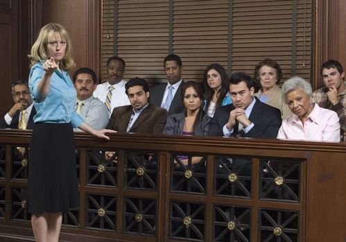 Jury – 12 people who play an important role in a trial in the US