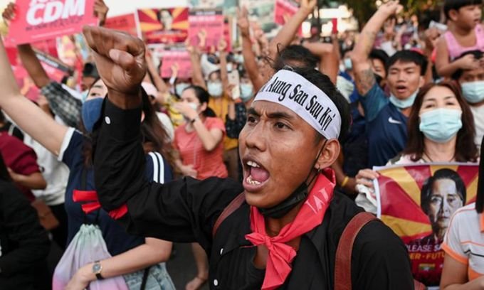 What did countries do about the coup in Myanmar?